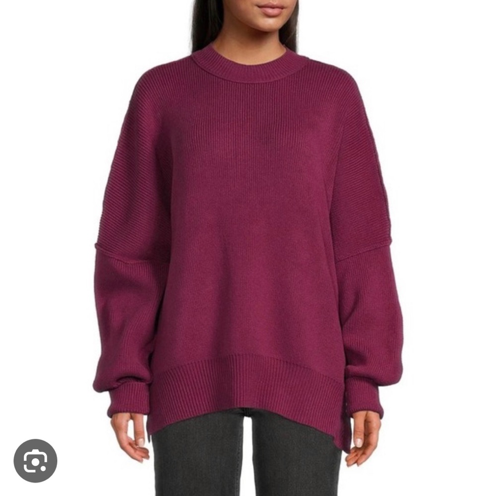 Free People Easy Street Tunic maroon size medium